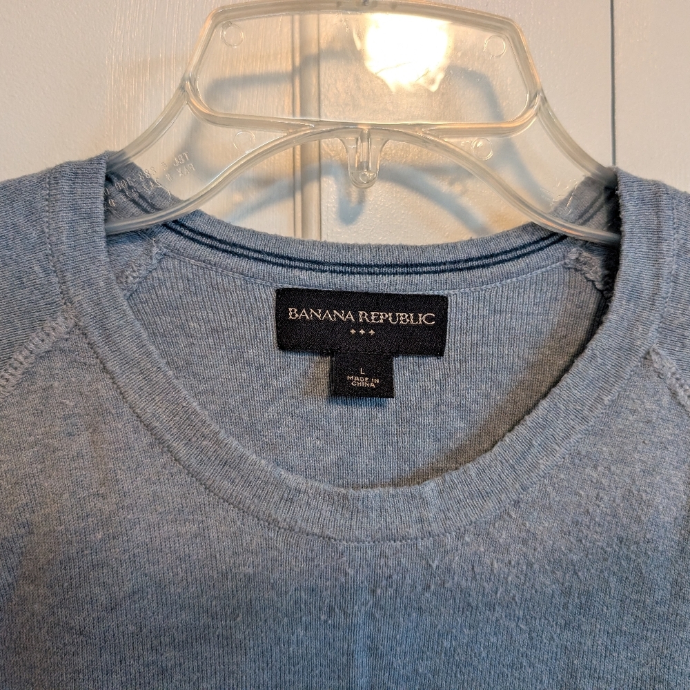 Banana Republic Light Blue Knit Top